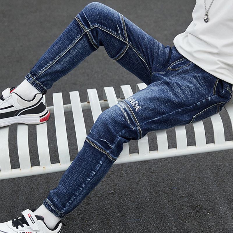 IENENS Kids Fiú Ruhák Skinny Farmer Klasszikus Nadrág Gyermek Csecsemő Farmer Ruházat Alsók Babanadrág 4 5 6 7 8 9 10 11 év