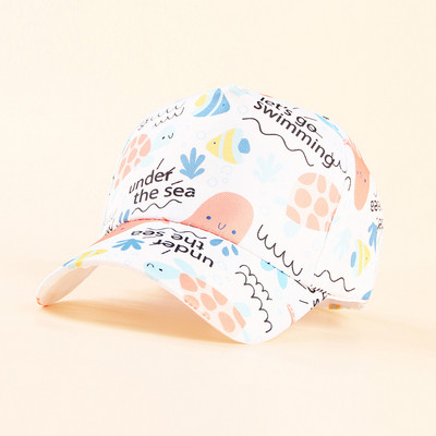 Modne pamučne bejzbol kape za dječake i djevojčice, dječji šešir s otisnutim uzorkom, dječja popularna kapa za hip hop šešir