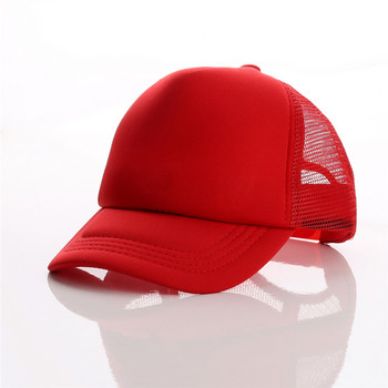 2023 Нова бейзболна шапка за деца Бебе момчета и момичета Лятна модна шапка с козирки Момчета Момичета Ежедневна шапка със закопчалка Мрежести хип-хоп шапки