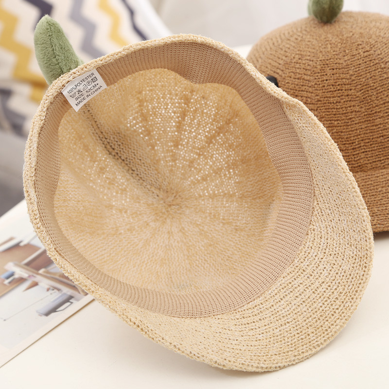 Korejski stil Dječji dječji šešir sa šiltom od slame, kapa za dječake, slatki dinosauri, šeširi za sunčanje na otvorenom, ljetne dječje šešire i kape