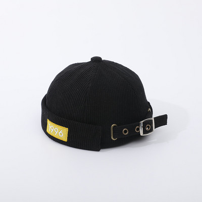 F065 1-3 χρονών Παιδιά Καπέλο Ιδιοκτήτης Αγόρια Κορίτσια Μπόνε Ρετρό Γράμμα Καπέλο χωρίς γείσο Κέντημα Μασίφ Παιδιά Θόλος Πεπόνι Καπέλο Beanie