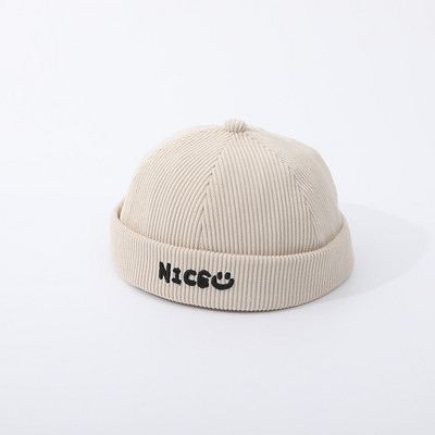 F065 1-3 χρονών Παιδιά Καπέλο Ιδιοκτήτης Αγόρια Κορίτσια Μπόνε Ρετρό Γράμμα Καπέλο χωρίς γείσο Κέντημα Μασίφ Παιδιά Θόλος Πεπόνι Καπέλο Beanie