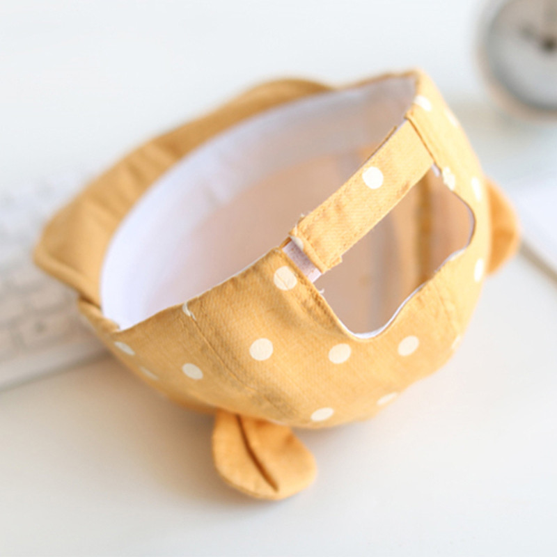 Beebimütsid 2022 Suvised lapsed Puuvillane müts Väikelapsele Armas täpiline Tüdrukute Poiste Müts Laps Armas 3D Kõrva Pesapallimütsid Imiku pehme päikesemüts