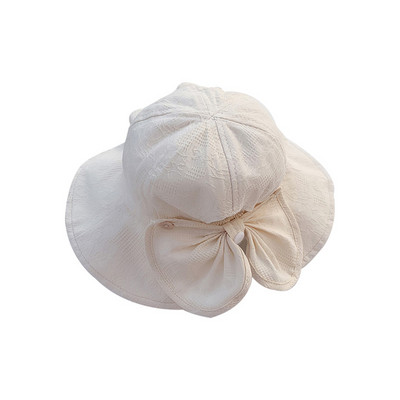 Princess šešir za djevojčice s velikom mašnom Ljetna kapa za djevojčice sa širokim obodom Putna šešir za sunce za djecu Dodaci 1-3 godine