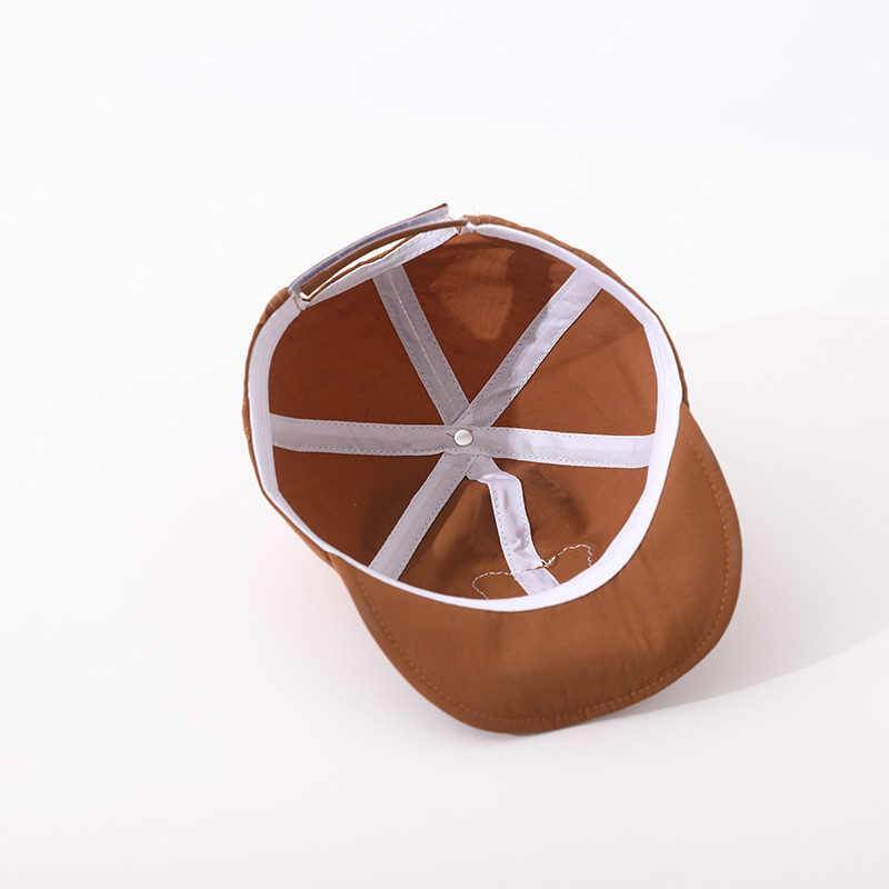 Лятна бързосъхнеща бебешка бейзболна шапка с анимационно мече, момчета, момичета, шапка за слънце, външна регулируема детска мека шапка с върхове