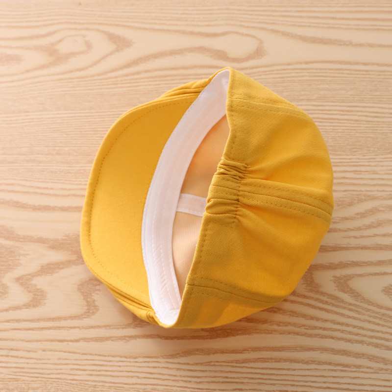 Moodne beebimüts poistele Puuvillane laste müts, bareti müts, ühevärviline vintage poiste aksessuaarid vanuses 1–3 aastat