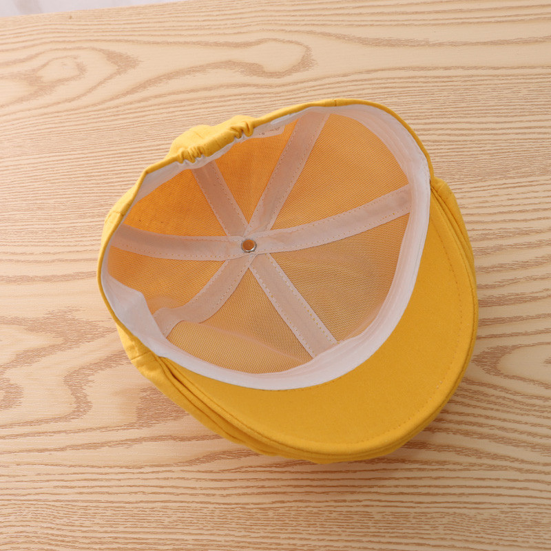 Moodne beebimüts poistele Puuvillane laste müts, bareti müts, ühevärviline vintage poiste aksessuaarid vanuses 1–3 aastat