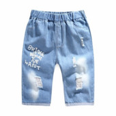 Ljetne modne kratke hlače do koljena za dječake, kratke hlače za plažu, hlačice za plažu, sportska odjeća za male dječake, kaubojske traperice, dječje traper vruće hlačice s crtićima