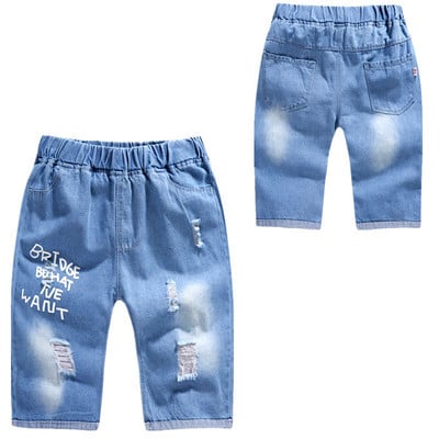 Ljetne modne kratke hlače do koljena za dječake, kratke hlače za plažu, hlačice za plažu, sportska odjeća za male dječake, kaubojske traperice, dječje traper vruće hlačice s crtićima