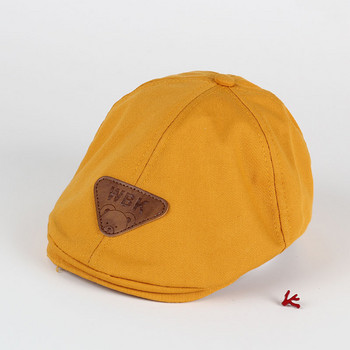 Шапка за малко момче, джентълменска шапка с барети, официална пролетна есенна памучна плътна шапка с върхове, най-новата лятна шапка за новородено момче, памучни шапки