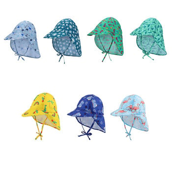 2023 Нова унисекс лятна бебешка слънчева шапка Бебешки момичета Момчета Шапки Карикатура Панама Детска шапка UV защита Плажни детски шапки с кофи
