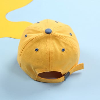 Корейска модна бебешка бейзболна шапка с букви Пролет Лято Спорт на открито Детска слънчева шапка Регулируема детска шапка за момчета Момичета 1-4 години