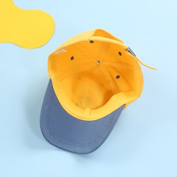Корейска модна бебешка бейзболна шапка с букви Пролет Лято Спорт на открито Детска слънчева шапка Регулируема детска шапка за момчета Момичета 1-4 години