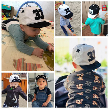 Лятна бебешка бейзболна шапка, памучна шапка с букви, шапка за момче, регулируема шапка за деца, момичета, хип-хоп слънчева шапка