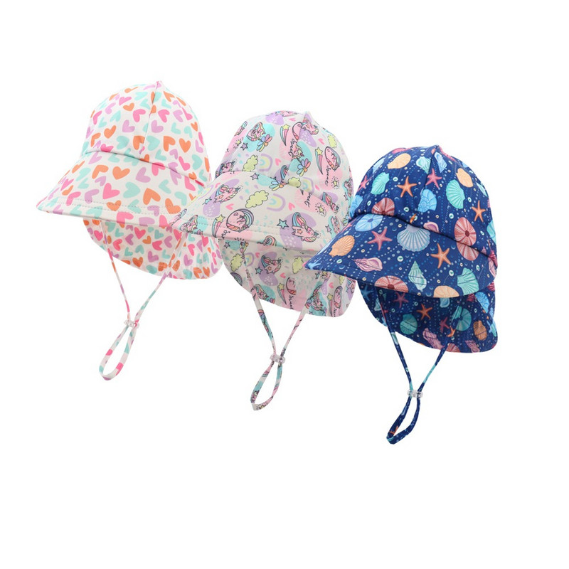 Dječji šešir s kantom za dječake Djevojčice Brzo sušeći dječji šal za plažu Dječji šešir sa širokim obodom UV zaštita Vanjski Panama Ljetne kape za sunčanje
