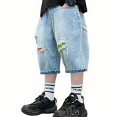 Jeans Boy Big Hole Boy Ljetne traperice Najnovije traperice za dječake Ležerni stil Dječja odjeća 6 8 10 12 14