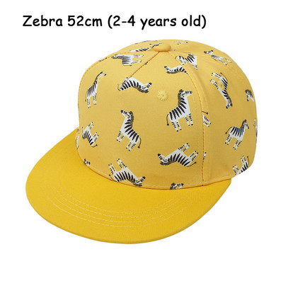 Baseballová čiapka, roztomilá detská chlapčenská dievčenská baseballová čiapka s kreslenou potlačou, jarná letná detská bavlnená slnečná čiapka so šiltom pre batoľatá