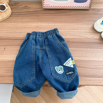 0-6Y Kids Jeans Boys Cartoon Loose Jeans 2023 Ανοιξιάτικα Κορεατικά Παιδικά Παντελόνια Baby Boys Βαμβακερά καθημερινά τζιν παντελόνια Cargo