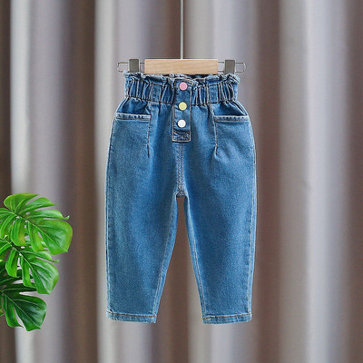 Κορίτσια χαριτωμένα Princess Jeans Ανοιξιάτικα Παιδιά Τζιν Παντελόνι Παιδιά Γλυκό Παντελόνι Παιδικά