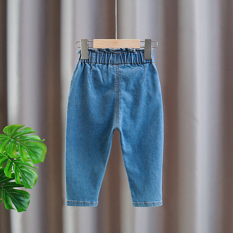 Κορίτσια χαριτωμένα Princess Jeans Ανοιξιάτικα Παιδιά Τζιν Παντελόνι Παιδιά Γλυκό Παντελόνι Παιδικά