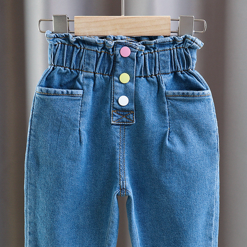 Κορίτσια χαριτωμένα Princess Jeans Ανοιξιάτικα Παιδιά Τζιν Παντελόνι Παιδιά Γλυκό Παντελόνι Παιδικά