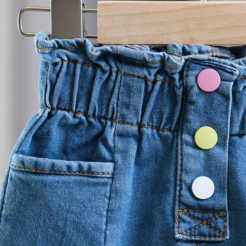 Κορίτσια χαριτωμένα Princess Jeans Ανοιξιάτικα Παιδιά Τζιν Παντελόνι Παιδιά Γλυκό Παντελόνι Παιδικά