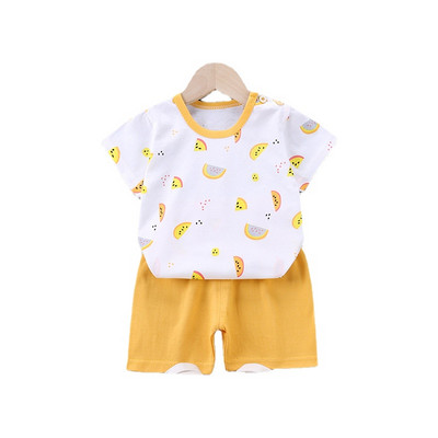 2018. Novi ljetni dječji komplet Dječja pamučna majica kratkih rukava za dječake i djevojčice Kratke hlače odjeća iz crtića slatko ležerno odijelo za 2-6 godina dječja odjeća