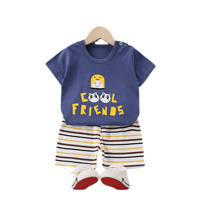 2018. Novi ljetni dječji komplet Dječja pamučna majica kratkih rukava za dječake i djevojčice Kratke hlače odjeća iz crtića slatko ležerno odijelo za 2-6 godina dječja odjeća