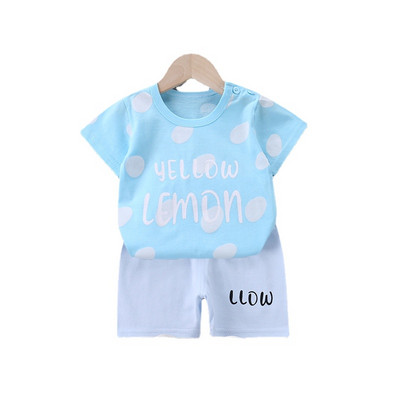 2018. Novi ljetni dječji komplet Dječja pamučna majica kratkih rukava za dječake i djevojčice Kratke hlače odjeća iz crtića slatko ležerno odijelo za 2-6 godina dječja odjeća