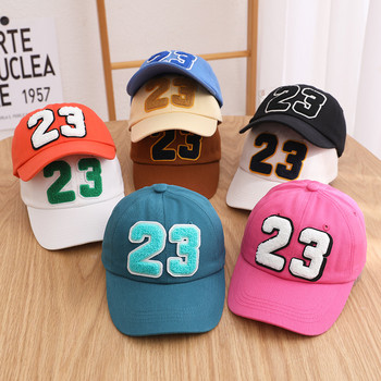 Number Kids Baseball Caps Outdoor Ρυθμιζόμενο Παιδικό Snapback Καπέλα Peaked Summer Baby Sun Hat