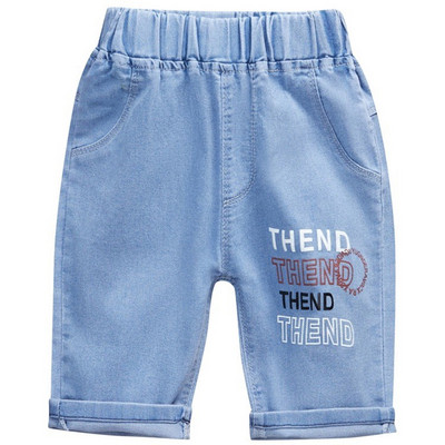 Mala djeca, dječaci, traper hlače, ljetne nove crtiće, 7 četvrtina jeans hlače za 2-12 godina, dječja tinejdžerska odjeća