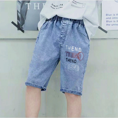 Mala djeca, dječaci, traper hlače, ljetne nove crtiće, 7 četvrtina jeans hlače za 2-12 godina, dječja tinejdžerska odjeća