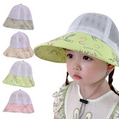 Novorođenče, dojenčad, uniseks šešir s ljetnim jesenskim cvijetom i podesivim šeširom za sunce