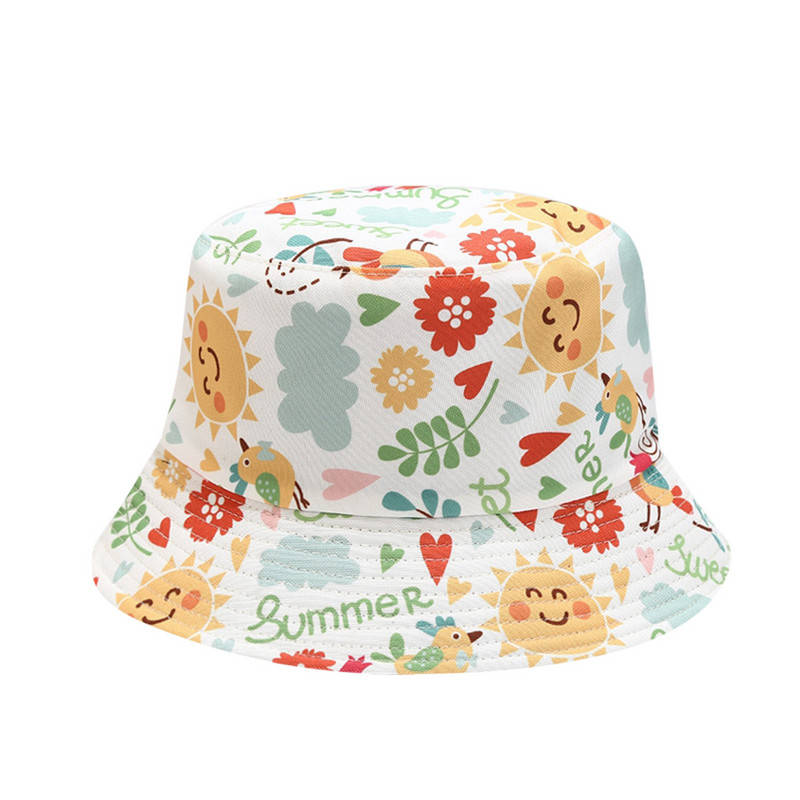 Dvostrani dječji šešir za plažu za malu djecu na otvorenom, crtani ribar, šešir s dvostrukim printom sunca, šešir za dječaka, bebe, hrčka, šešir za djecu, šešir za sunčanje s mjesečevom pozadinom