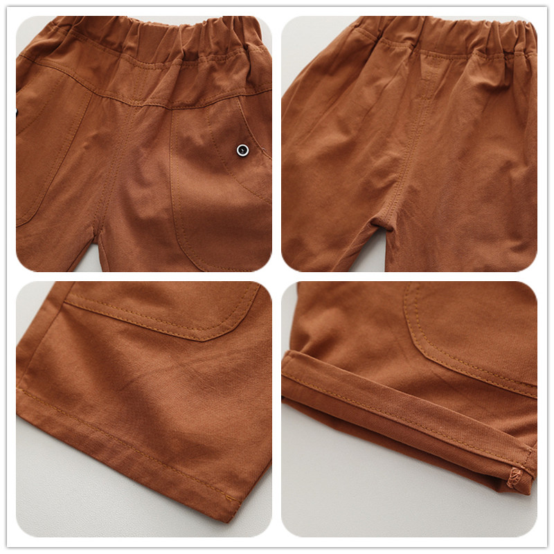 Vasaros vaikų laisvalaikio marškinėlių rinkinys berniukams Drabužiai trumpomis rankovėmis + šortai 2 dalių 1–5 metų berniuko rinkinys