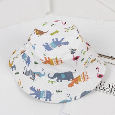 Crtani dinosaurus Beba Panama šešir Ljeto Proljeće Slatka životinja Slon Kapa za dječaka Mekana pamučna kapa za djevojčice Šešir s kantom Dječji šešir za sunce