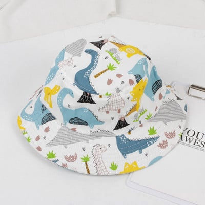Crtani dinosaurus Beba Panama šešir Ljeto Proljeće Slatka životinja Slon Kapa za dječaka Mekana pamučna kapa za djevojčice Šešir s kantom Dječji šešir za sunce