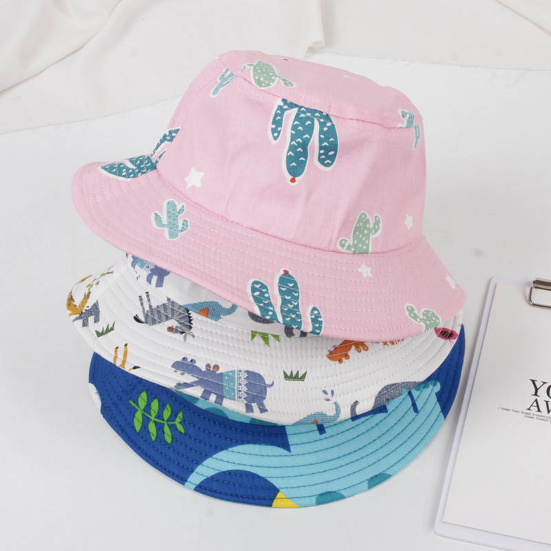 Crtani dinosaurus Beba Panama šešir Ljeto Proljeće Slatka životinja Slon Kapa za dječaka Mekana pamučna kapa za djevojčice Šešir s kantom Dječji šešir za sunce