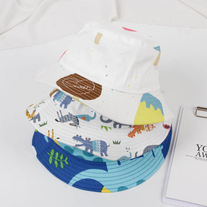Crtani dinosaurus Beba Panama šešir Ljeto Proljeće Slatka životinja Slon Kapa za dječaka Mekana pamučna kapa za djevojčice Šešir s kantom Dječji šešir za sunce