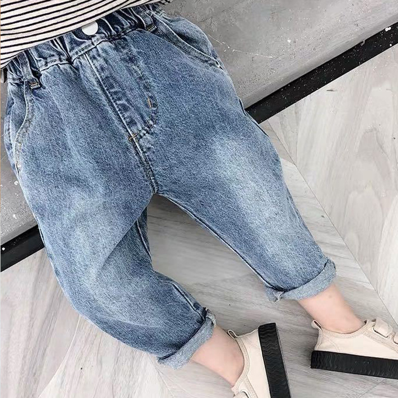 2022. Dječaci Ležerne traperice Hlače za malu djecu Traper hlače za dječake Dječje Dječje Uske duge hlače Donji dio Odjeća 1 2 3 4 5 6 7 8Y