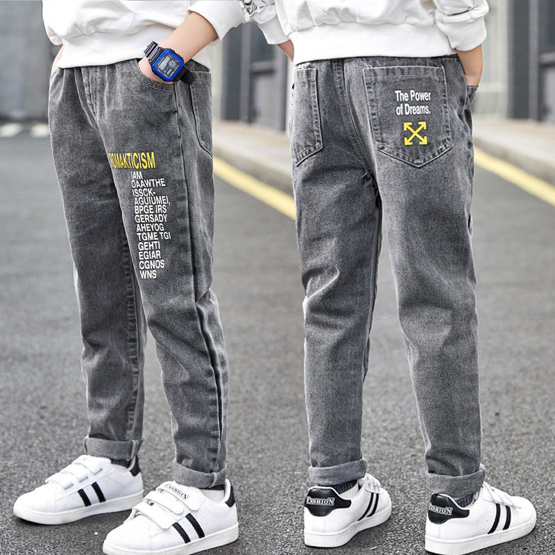 Berniukų Džinsai Vaikams Madingos Kelnės Minkštos Džinsinės Kelnės Vaikiški Drabužiai 8 9 10 Metų Berniuko žieminės kelnės Kasdieniai medvilniniai terminiai lauko džinsai