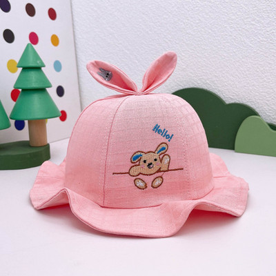 Dječja kapa Djevojčice Dječaci Proljeće Jesen Vanjska sjenila Crtani zec Kapa za zaštitu od sunca Ribarski šešir Mrežasta kapa