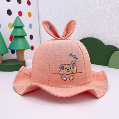 Dječja kapa Djevojčice Dječaci Proljeće Jesen Vanjska sjenila Crtani zec Kapa za zaštitu od sunca Ribarski šešir Mrežasta kapa