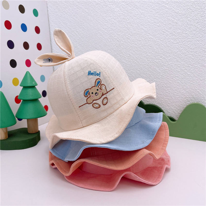 Dječja kapa Djevojčice Dječaci Proljeće Jesen Vanjska sjenila Crtani zec Kapa za zaštitu od sunca Ribarski šešir Mrežasta kapa