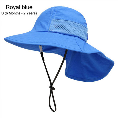 Dječja kapa za sunčanje za dječake, djevojčice, ležerna kapa za zaštitu od sunca, dječja, podesiva, prozračna, s velikim obodom, ljetna kapa za igru na plaži