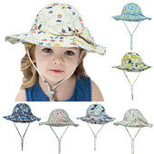 Djevojčica Kapa za sunčanje Ljetne kape UPF 50+ Malo dijete sa širokim obodom Šešir s kantom Podesiva kapa Dječji Šešir za kakicu