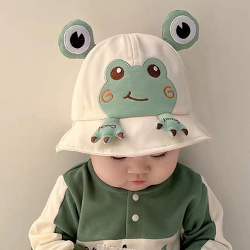 2023 Нова бебешка шапка с кофа за деца Пролет на открито Момчета Момичета Слънчева шапка Лятна сладка шапка Flog за малко дете Детска рибарска шапка Памук