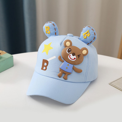 Proljeće ljeto Dječja bejzbol kapa s ušima, životinja, žaba, zec, medvjed, dječji šešir, kapa za sunce, za dječaka i djevojčicu
