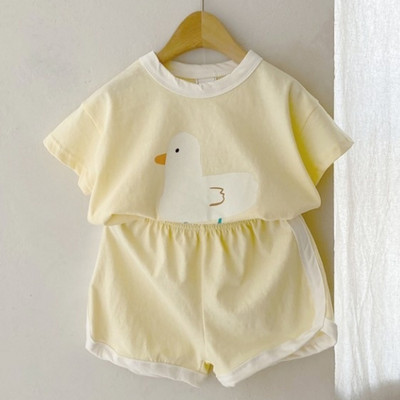 Slatka majica s prugama kratkih rukava za djevojčice i dječake + kompleti odjeće za kratke hlače, ljetna dječja odjeća za djevojčice i dječake.