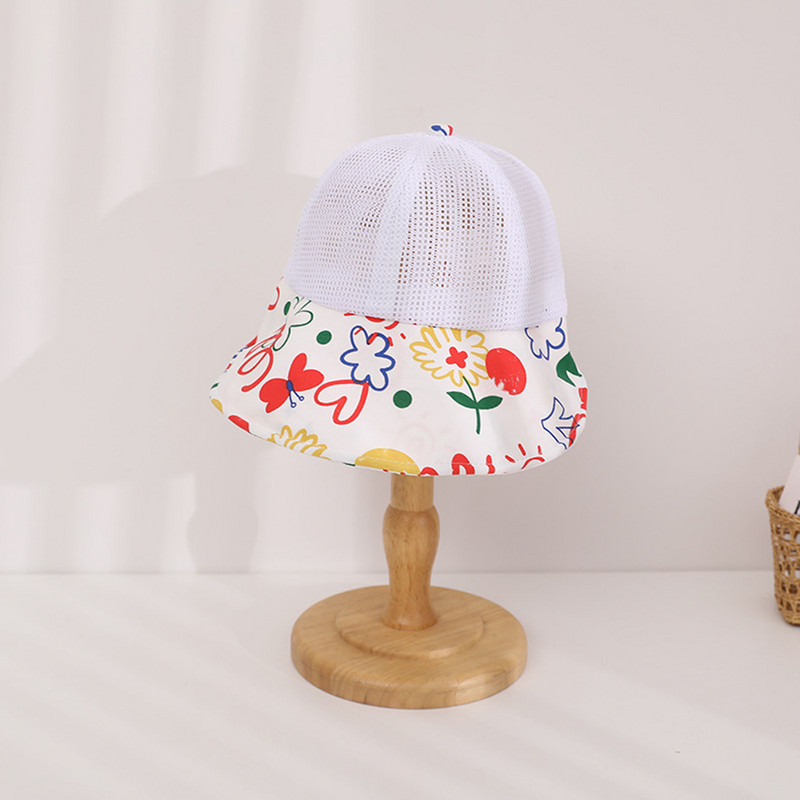 Novorođenče, dojenčad, uniseks šešir s ljetnim jesenskim cvijetom i podesivim šeširom za sunce